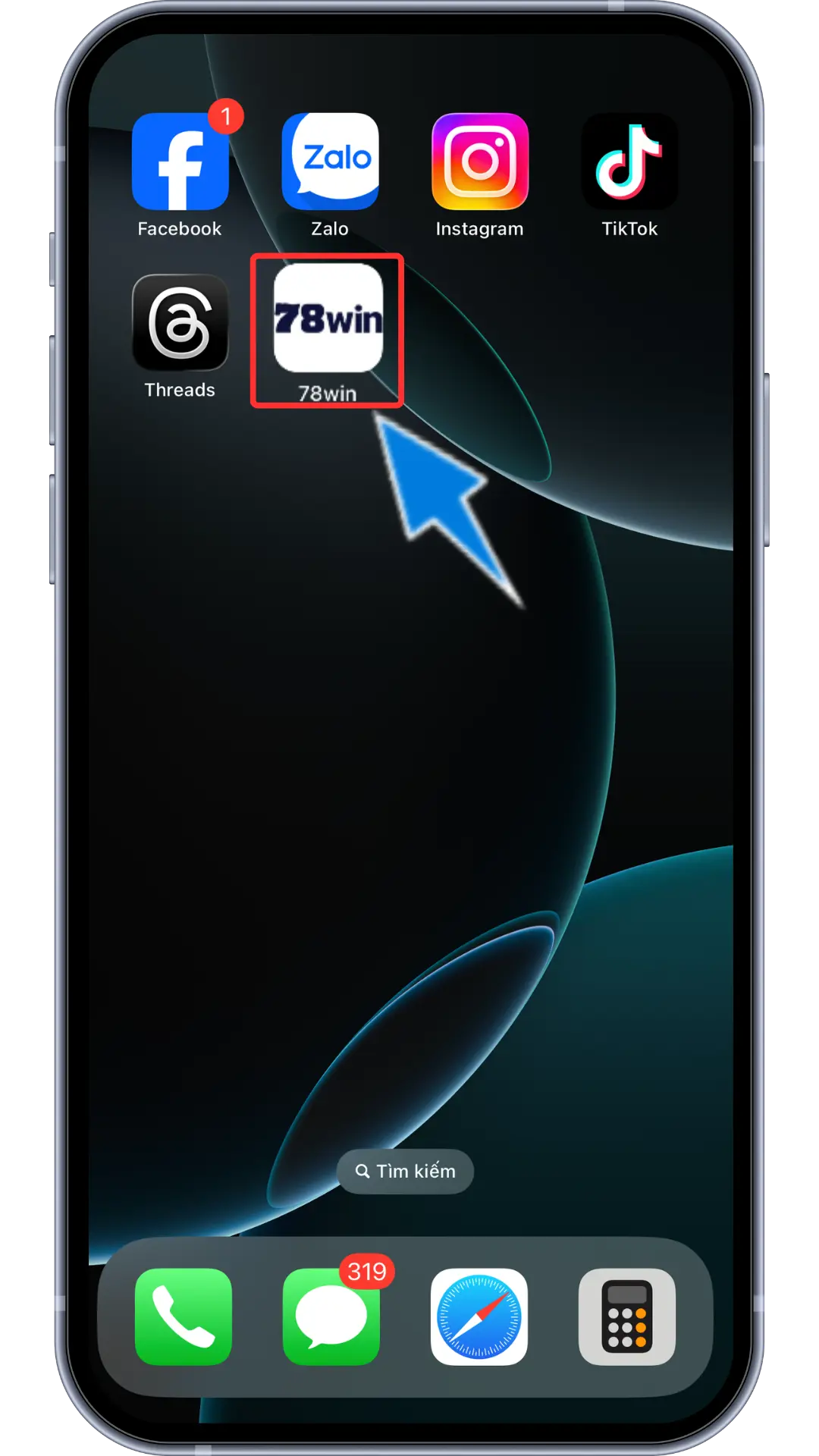 Bước 8 : APP đã được tải về